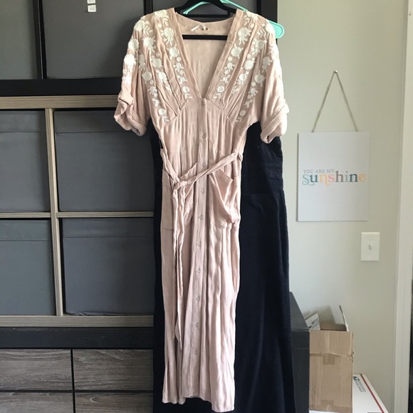 ❤️NWT Free People embroidered midi dress - Picture 7 of 8